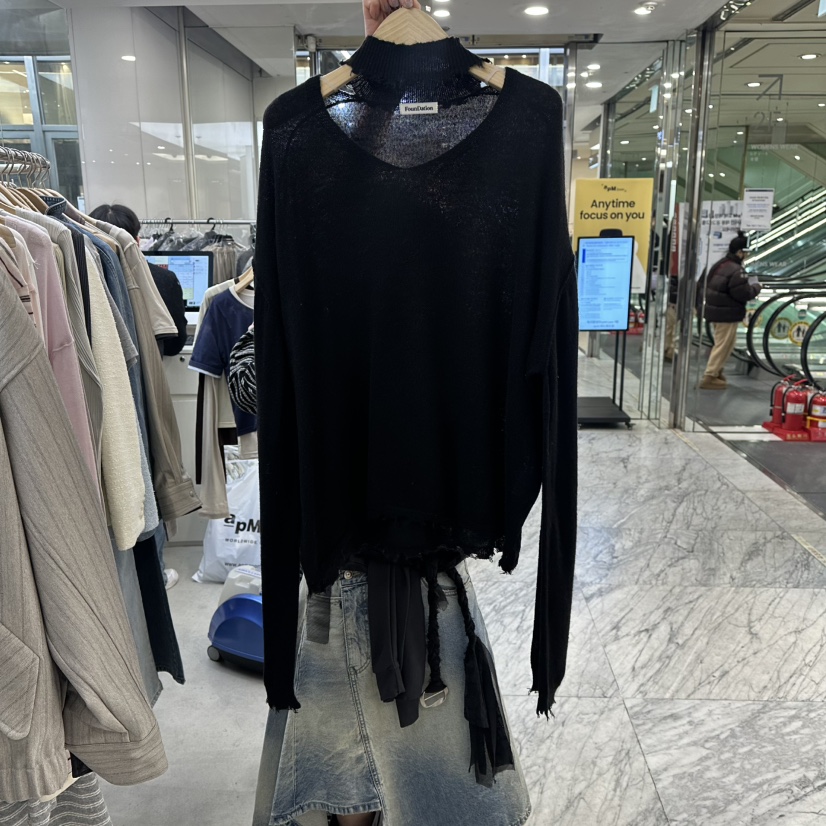 FOUNDATION韓國直郵女裝新款時尚推薦休閑職業26春夏針織衫FOUNDATION針織衫圖色4