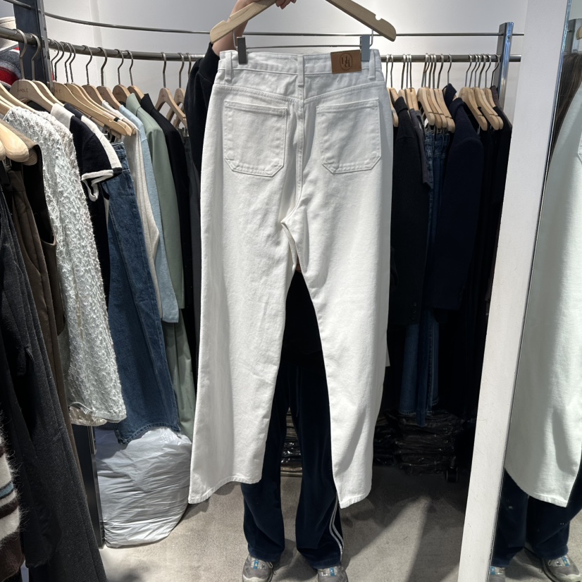 HABLE韓國直郵女裝新品熱賣人氣時尚職業休閑推薦牛仔褲口袋HABLE牛仔褲