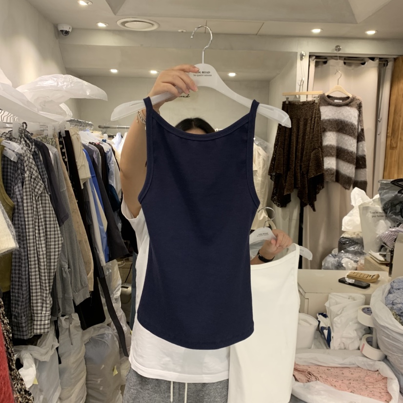 LOGROAD東大門實拍女士新品熱賣人氣休閑真品時尚吊帶背心LOG ROAD吊帶/背心圖色4