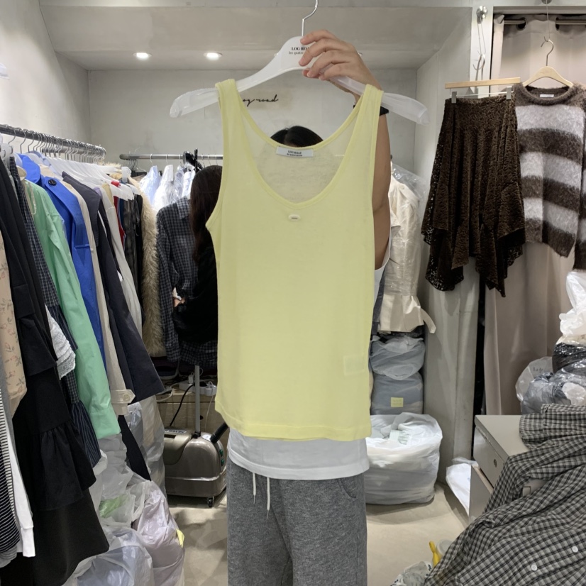 LOGROAD韓國代購女士新品時尚真品職業熱賣26春夏吊帶背心LOG ROAD吊帶/背心圖色1
