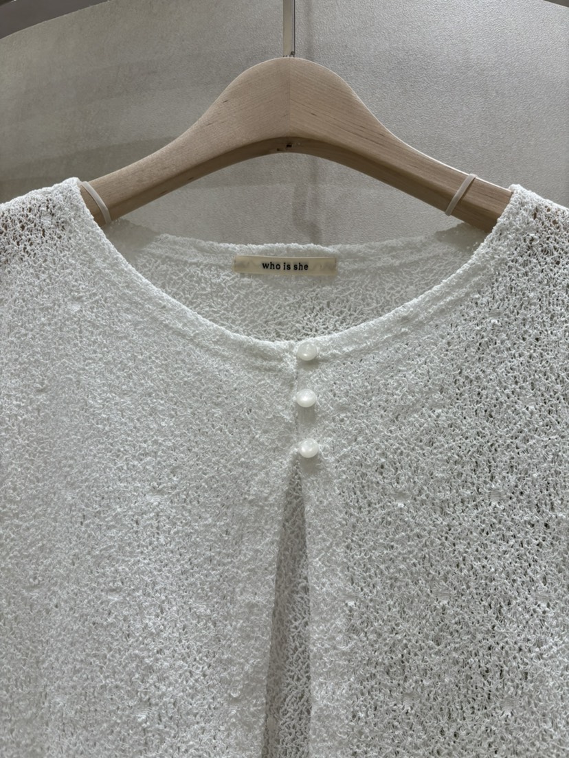 WHO IS SHE韓國代購女士新款時尚人氣26春夏針織衫羊毛衫WHO IS SHE針織衫