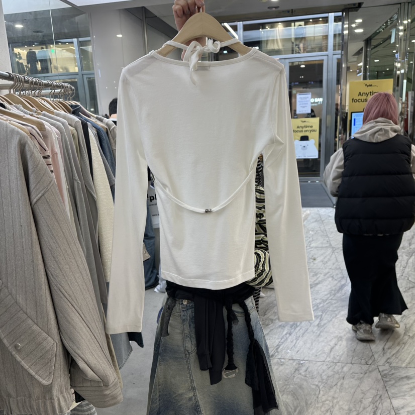 FOUNDATION東大門實拍女士新款休閑熱賣時尚人氣推薦長袖T恤FOUNDATION長袖T恤