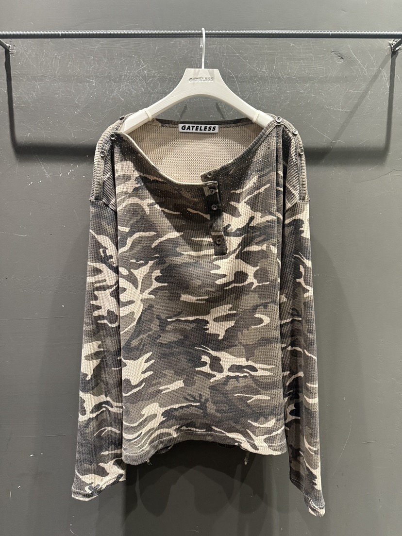 GATELESS韓國代購女裝新款人氣時尚熱賣職業推薦26春夏長袖T恤GATELESS長袖T恤圖色1