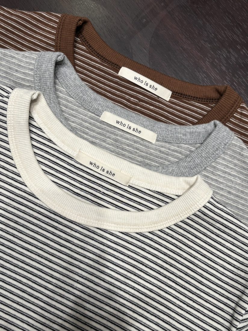 WHO IS SHE東大門代購女裝新品休閑職業真品人氣熱賣T恤WHO IS SHET恤