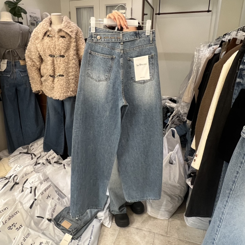 LE AHICON韓國代購女士新品真品推薦熱賣人氣職業牛仔褲Le Ahicon牛仔褲