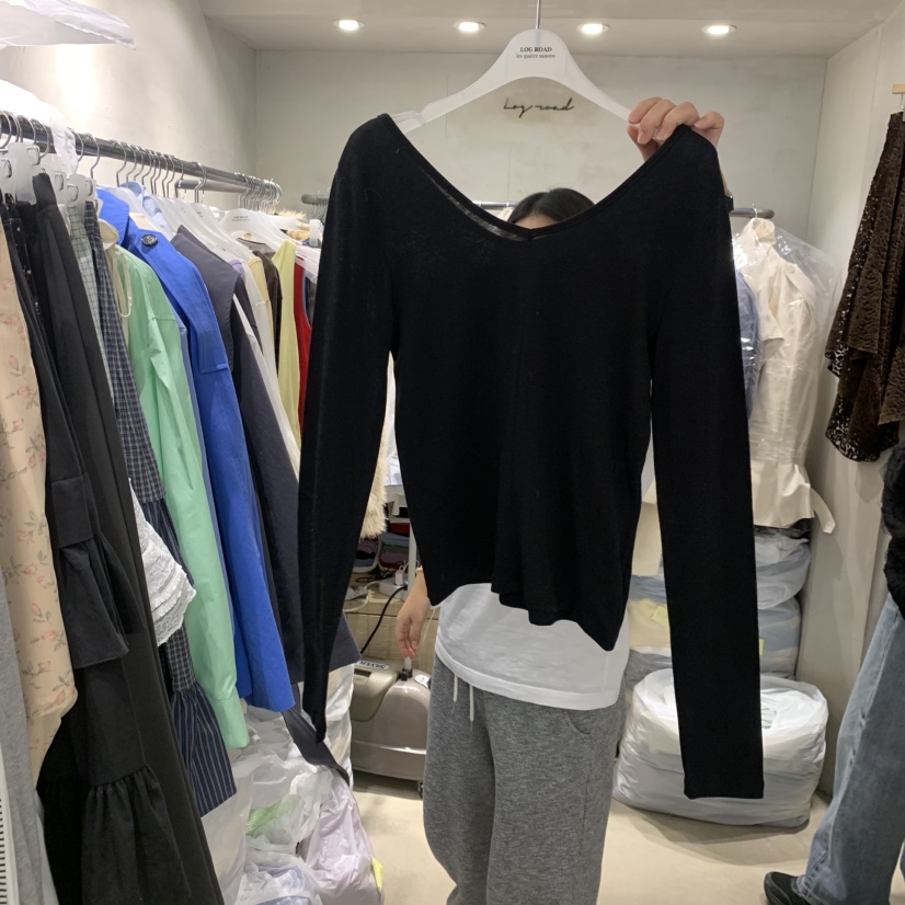 LOGROAD東大門實拍女士新款推薦職業時尚熱賣真品長袖T恤LOG ROAD長袖T恤圖色5