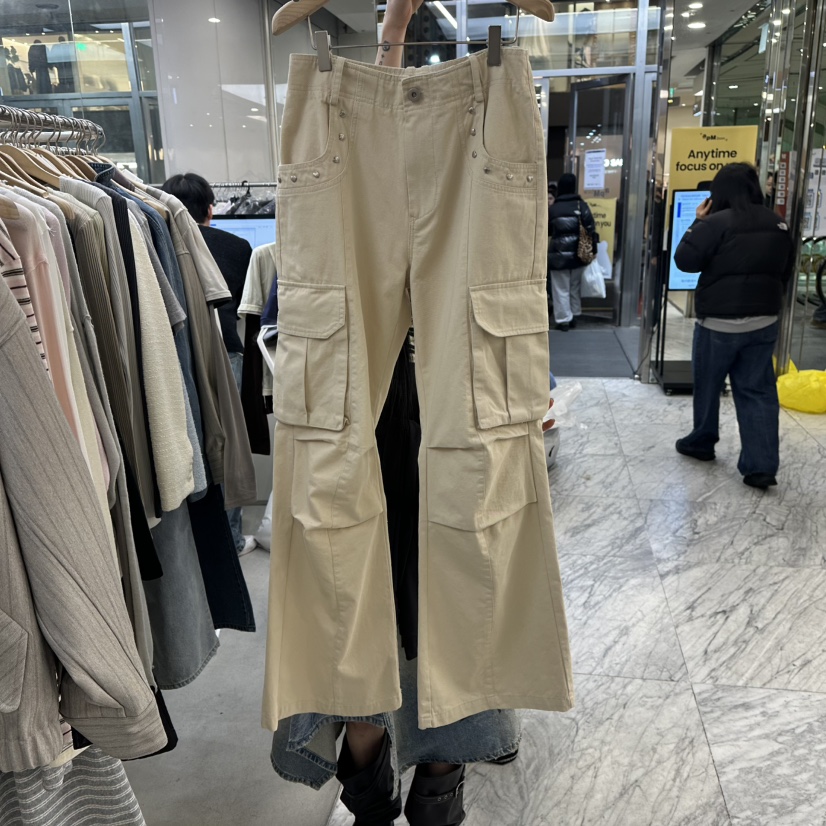 FOUNDATION東大門實拍女裝新款職業人氣熱賣真品休閑褲口袋FOUNDATION休閑褲圖色1