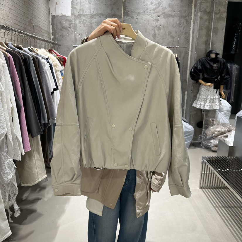JUNI東大門直郵女裝新款人氣職業真品休閑時尚26春夏夾克皮革my juni夾克圖色1
