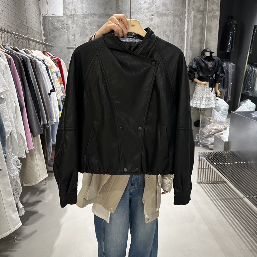 JUNI東大門直郵女裝新款人氣職業真品休閑時尚26春夏夾克皮革my juni夾克圖色2