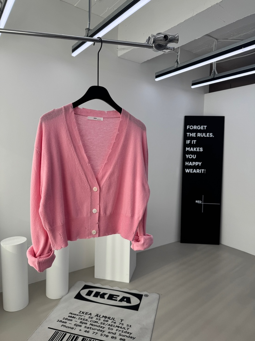 RED-A韓國代購女裝新款人氣推薦休閑真品時尚針織衫開衫RED-A針織衫圖色2