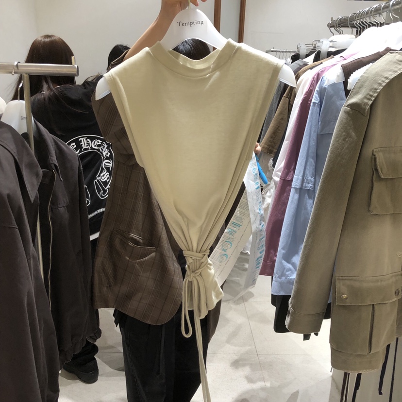 TEMPTING東大門代購女士新品職業時尚人氣真品26春夏吊帶背心TEMPTING吊帶/背心圖色2