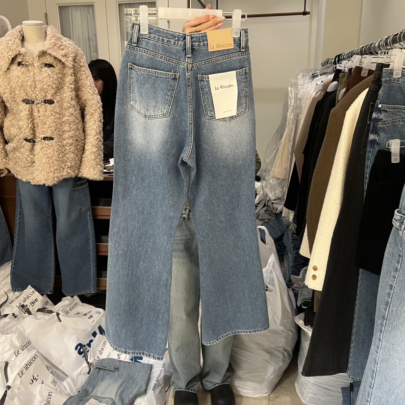 LE AHICON東大門實拍女裝新款休閑職業人氣26春夏牛仔褲Le Ahicon牛仔褲