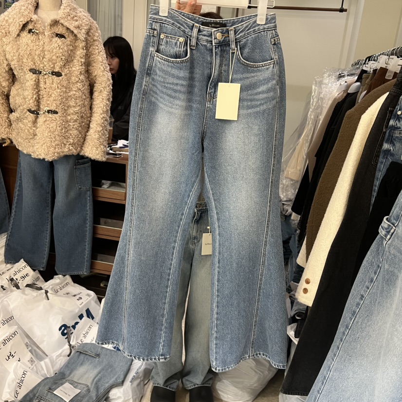 LE AHICON東大門實拍女裝新款休閑職業人氣26春夏牛仔褲Le Ahicon牛仔褲圖色1