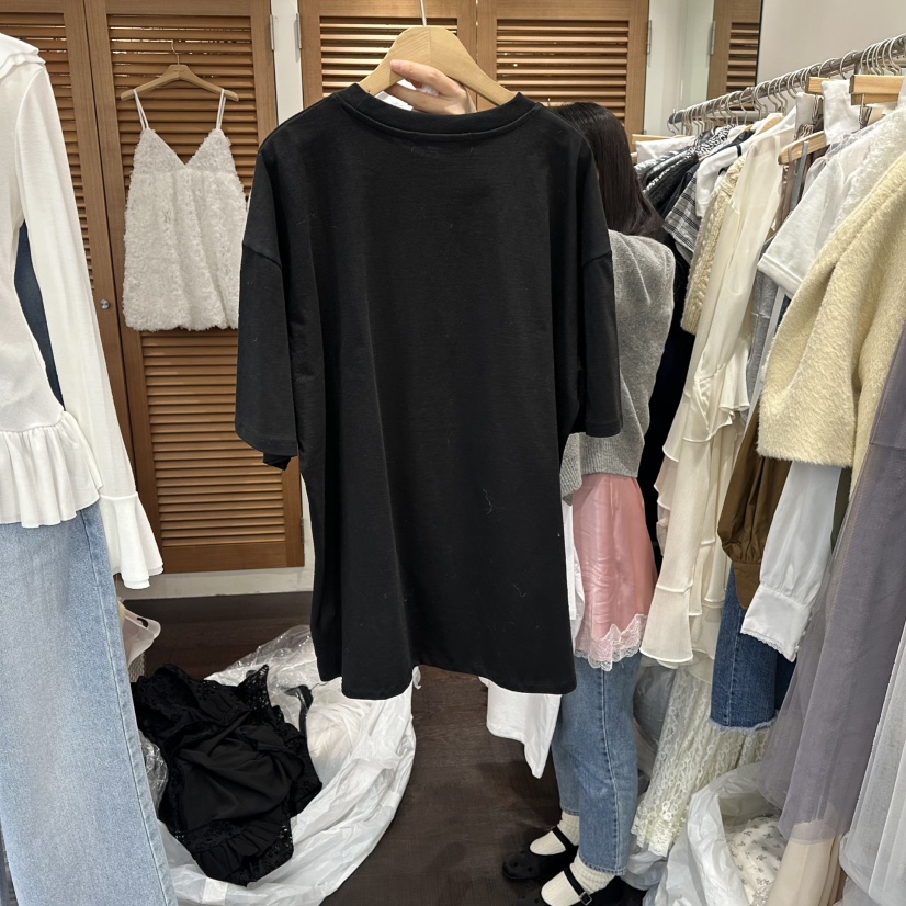 TRES BIEN東大門實拍女裝新款休閑人氣推薦熱賣職業真品T恤TRES BIENT恤