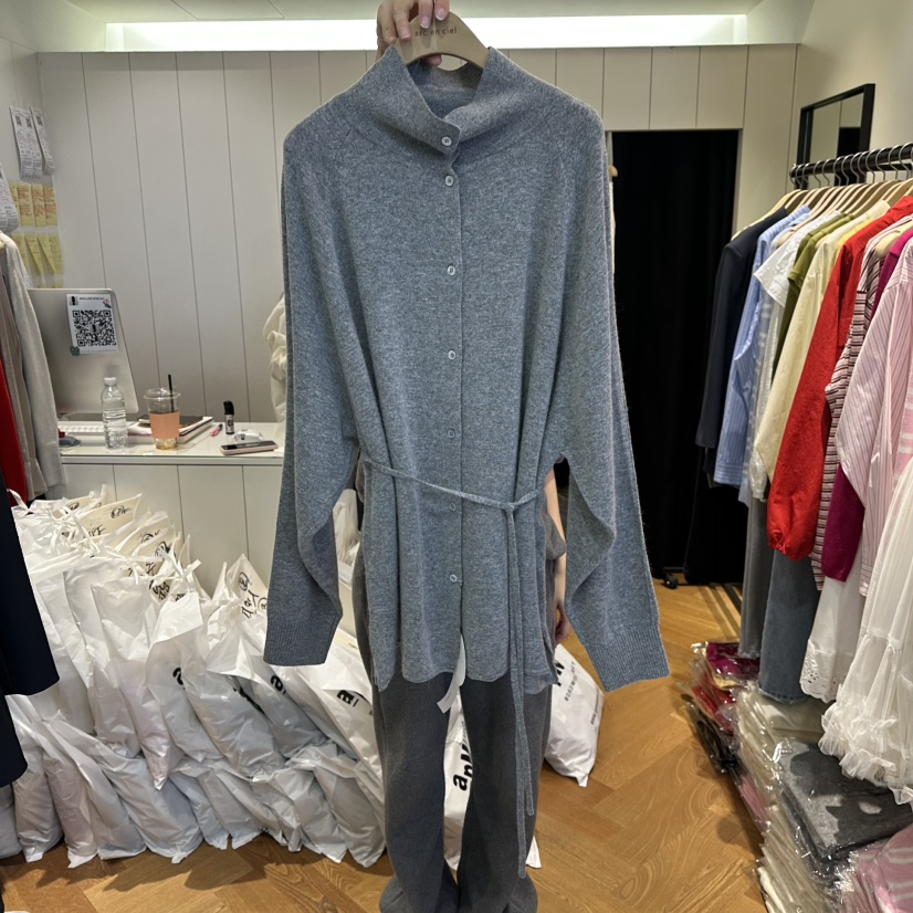 ARC韓國代購女士新款熱賣真品26春夏時尚襯衫蕾絲衫含腰繩ARC EN CIEL襯衫/蕾絲衫圖色2