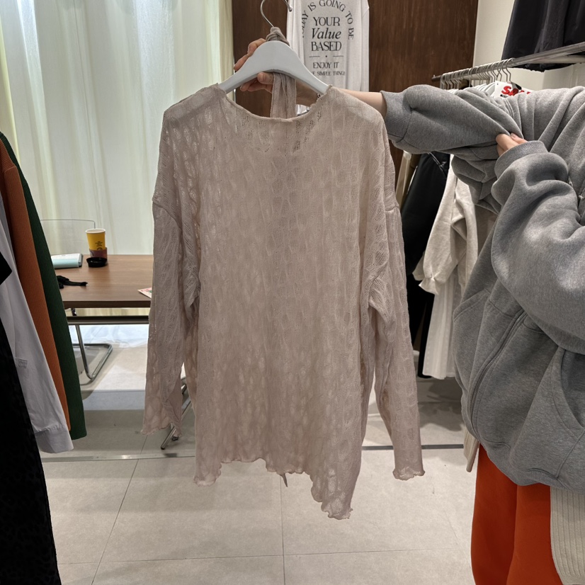 BUCKLE東大門實拍女裝新款熱賣職業襯衫蕾絲衫含圍巾寬松BUCKLE襯衫/蕾絲衫