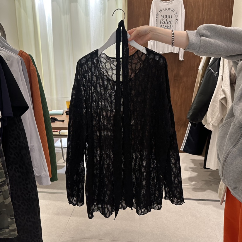 BUCKLE東大門實拍女裝新款熱賣職業襯衫蕾絲衫含圍巾寬松BUCKLE襯衫/蕾絲衫圖色2