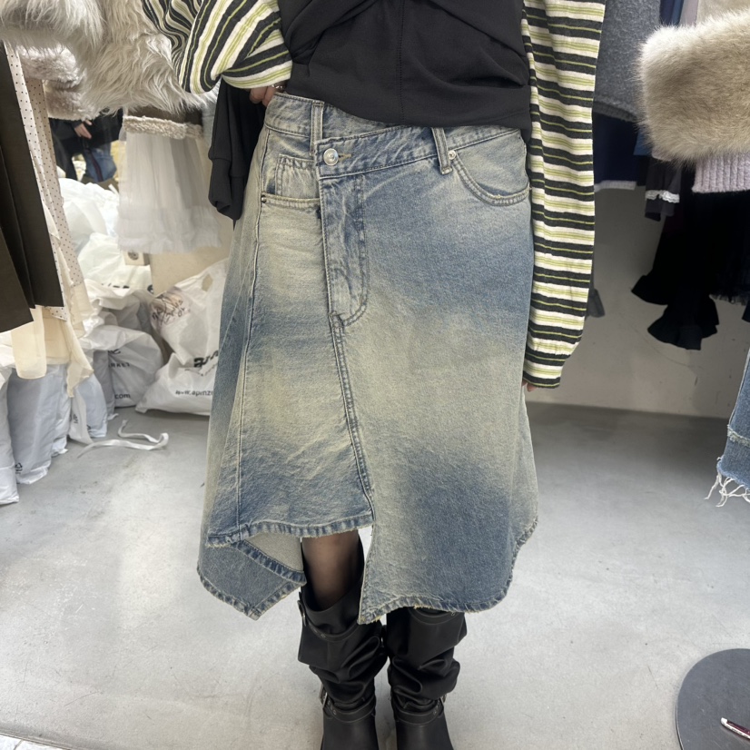 FOUNDATION東大門直郵女士新品人氣推薦真品時尚職業長裙FOUNDATION長裙圖色1