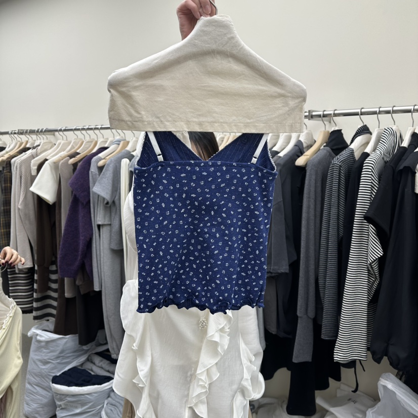 AMOEBA東大門代購女士新品26春夏休閑熱賣時尚職業吊帶背心AMOEBA吊帶/背心