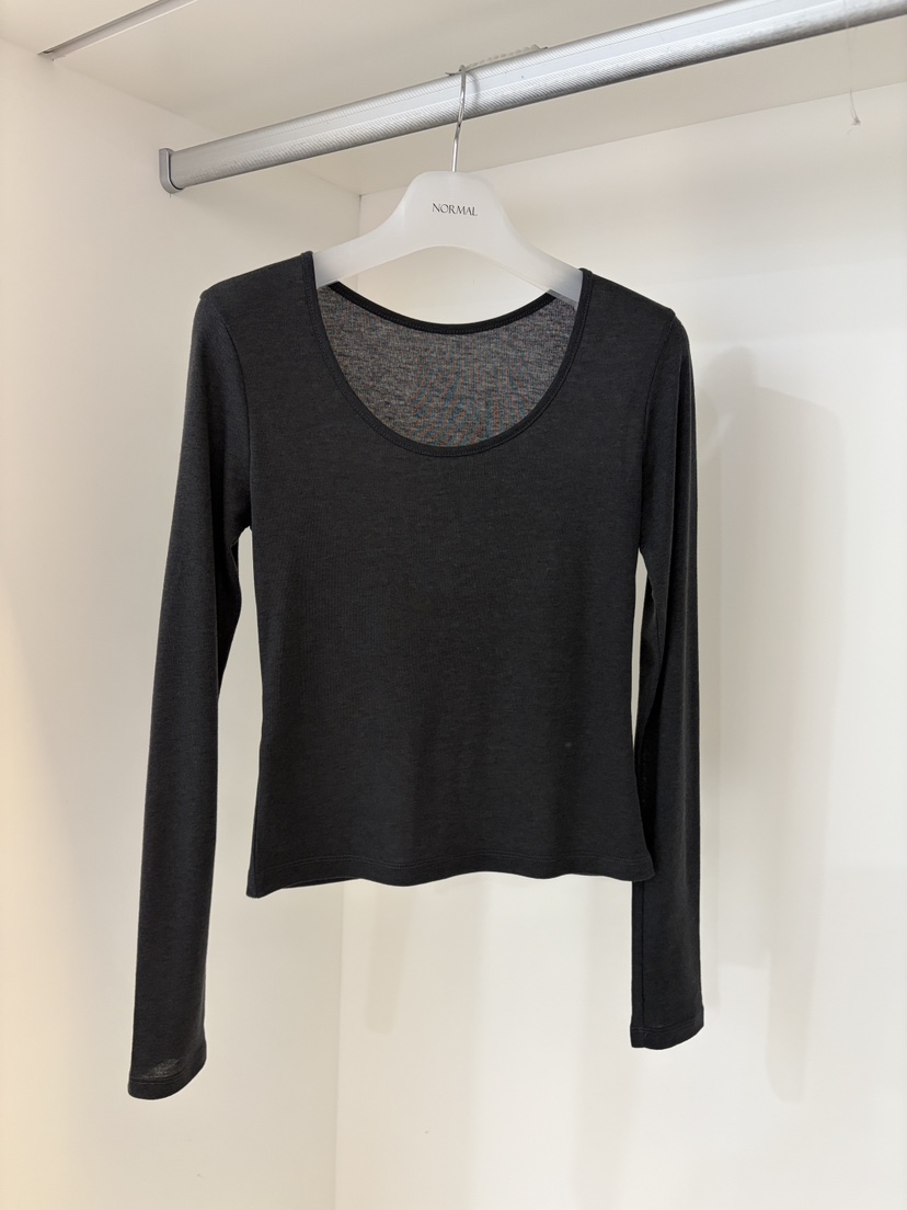 NORMAL韓國代購女裝新款職業休閑熱賣時尚人氣長袖T恤圓領NORMAL長袖T恤圖色4