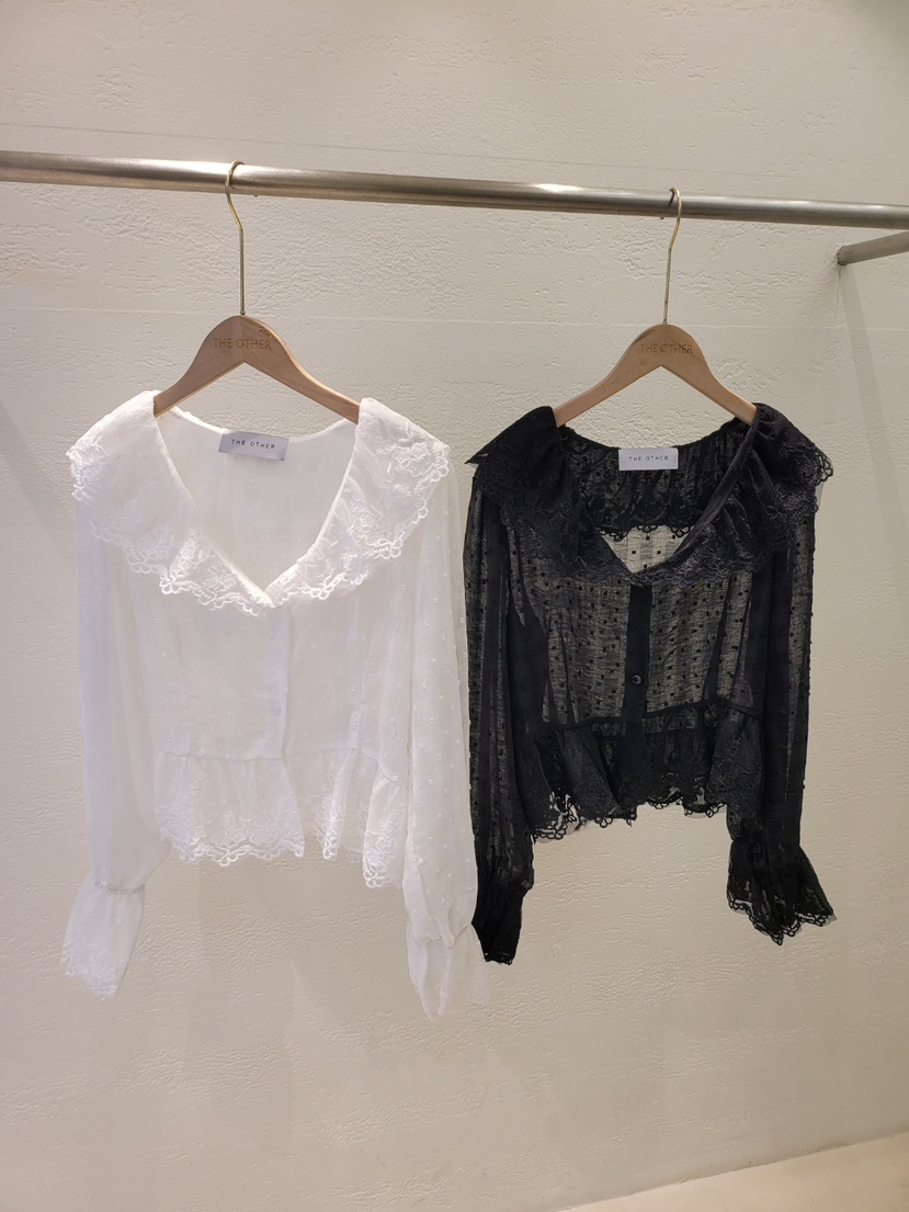 THE OTHER東大門直郵女裝新品真品職業休閑襯衫蕾絲衫透視THE OTHER襯衫/蕾絲衫