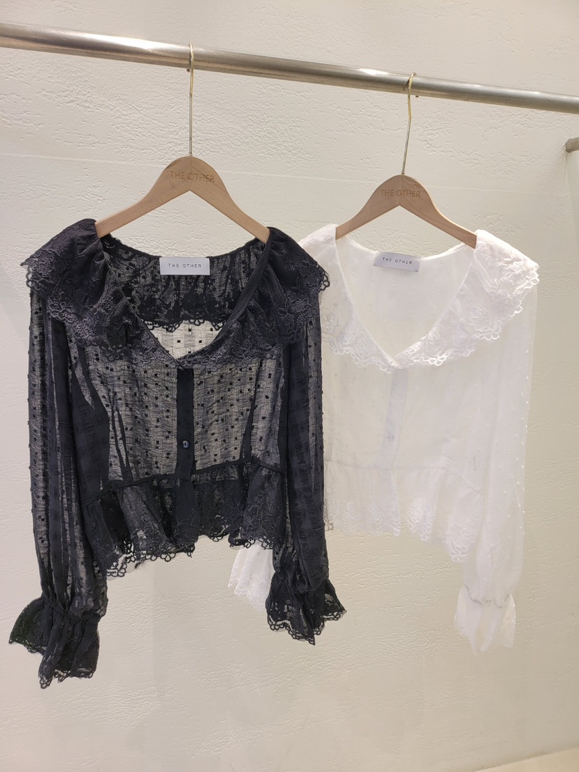 THE OTHER東大門直郵女裝新品真品職業休閑襯衫蕾絲衫透視THE OTHER襯衫/蕾絲衫