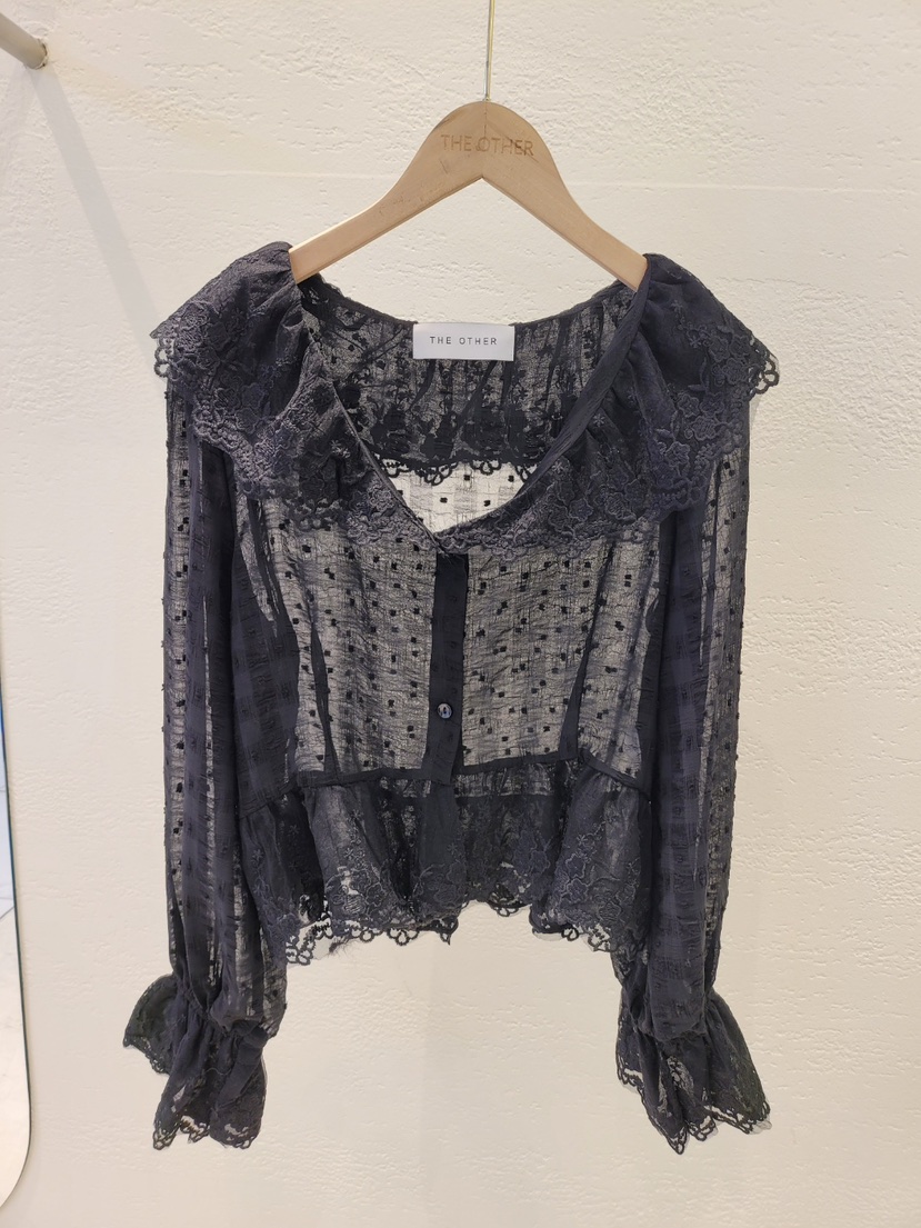 THE OTHER東大門直郵女裝新品真品職業休閑襯衫蕾絲衫透視THE OTHER襯衫/蕾絲衫圖色2