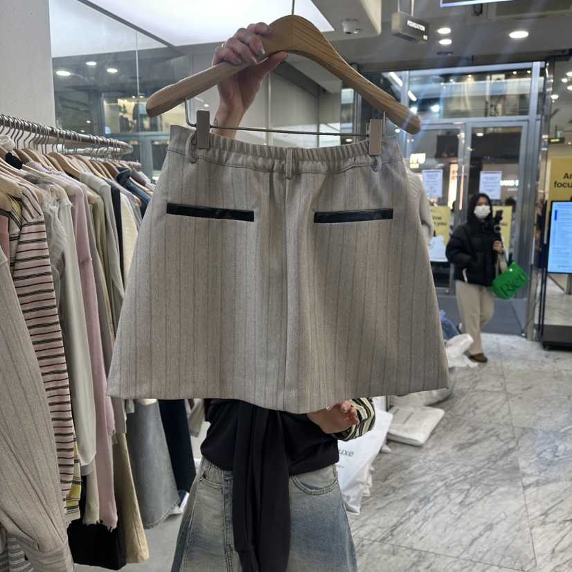 FOUNDATION韓國直郵女裝新款26春夏熱賣真品時尚職業短裙FOUNDATION短裙