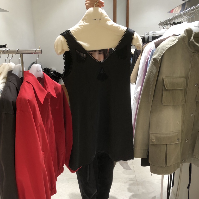 TEMPTING韓國代購女裝新款推薦時尚熱賣人氣休閑吊帶背心TEMPTING吊帶/背心圖色2