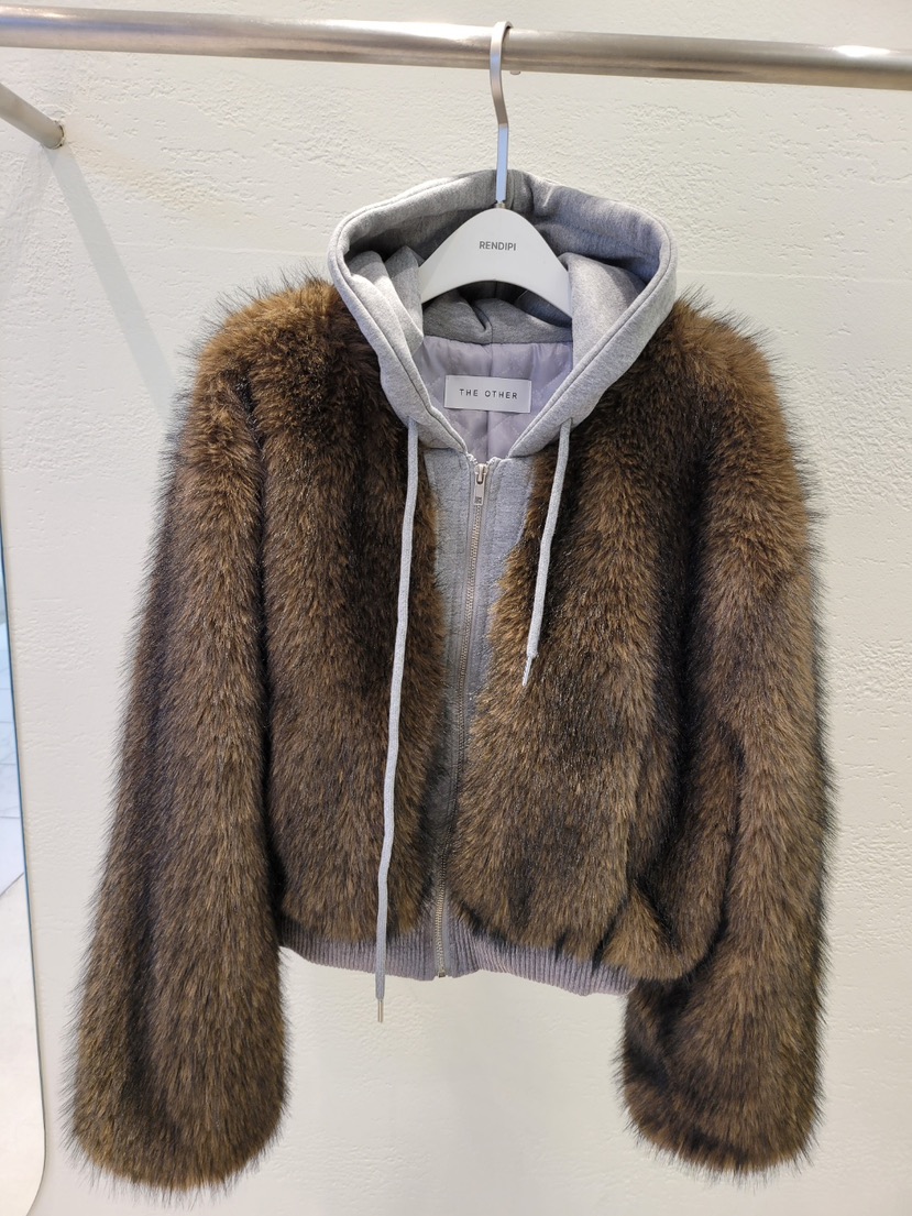 THE OTHER東大門代購女士新品時尚熱賣人氣真品夾克連帽THE OTHER夾克圖色2