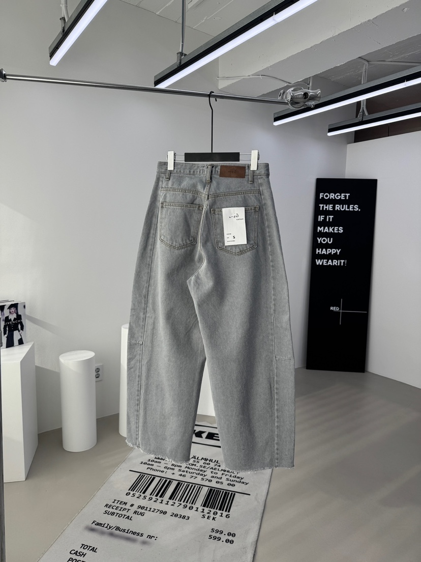 RED-A東大門實拍女裝新品職業26春夏休閑真品牛仔褲鏤空RED-A牛仔褲