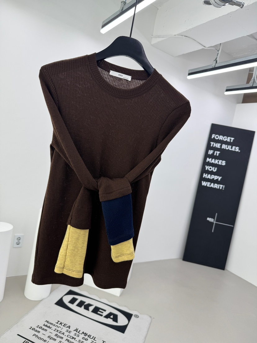 RED-A韓國代購女士新款推薦時尚人氣休閑職業熱賣長袖T恤RED-A長袖T恤圖色2