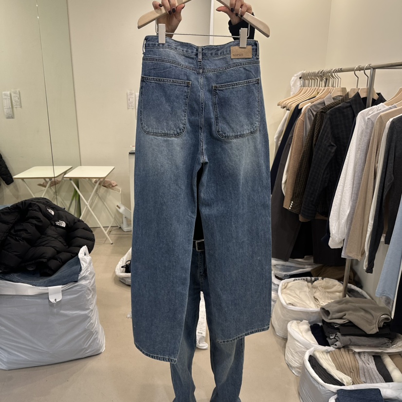 NOPSIS東大門實拍女士新款26春夏推薦職業熱賣牛仔褲口袋NOPSIS牛仔褲