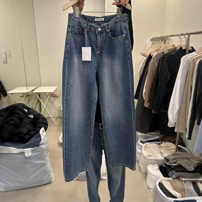 NOPSIS東大門實拍女士新款26春夏推薦職業熱賣牛仔褲口袋NOPSIS牛仔褲圖色1
