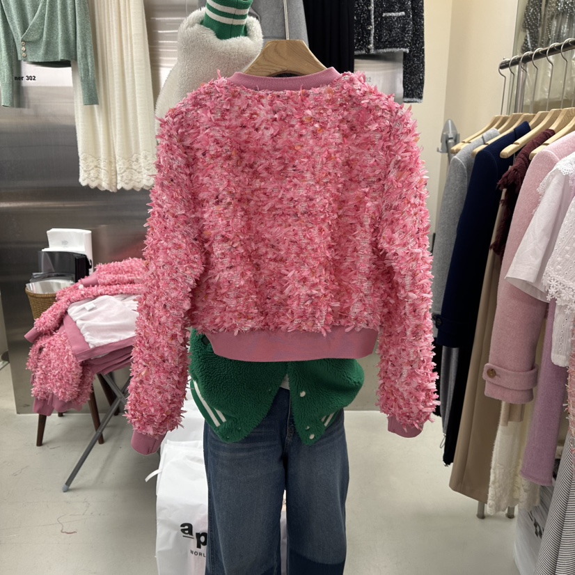 CORNER韓國直郵女裝新款人氣時尚熱賣真品休閑夾克粗花呢CORNER.302夾克