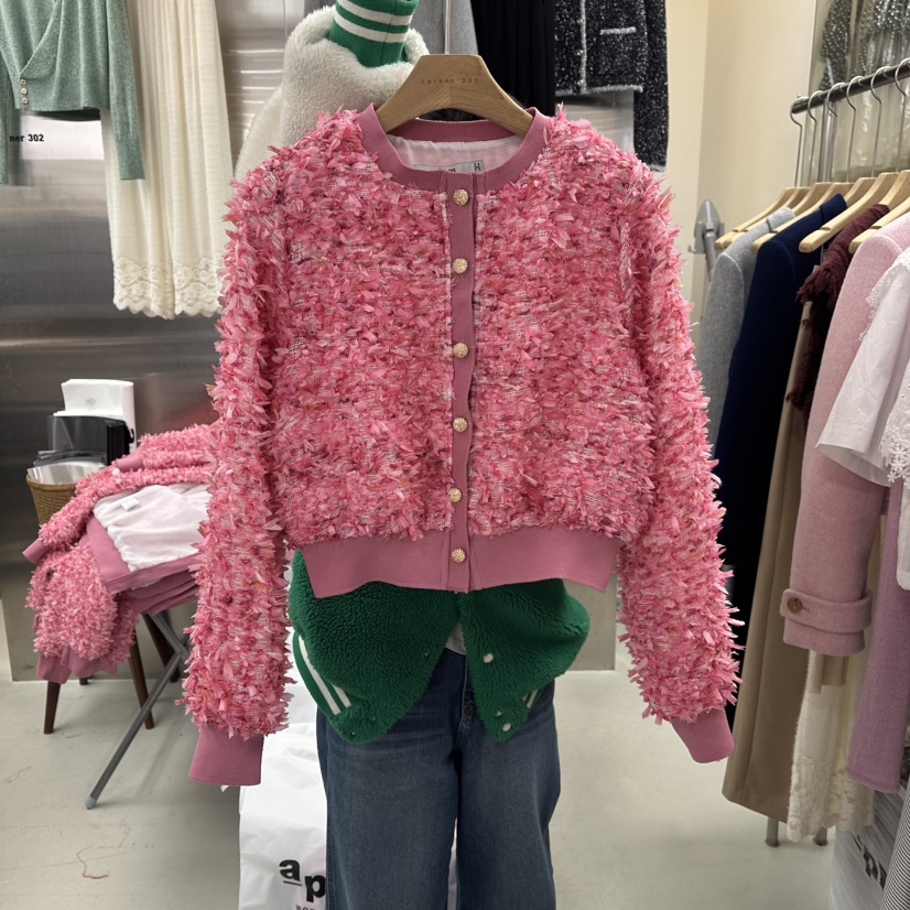 CORNER韓國直郵女裝新款人氣時尚熱賣真品休閑夾克粗花呢CORNER.302夾克圖色1