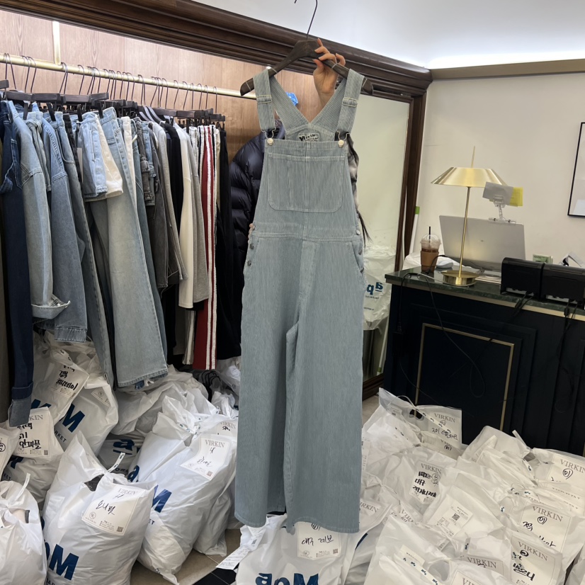 VIRKIN東大門直郵女裝新品人氣熱賣休閑真品時尚推薦背帶褲VIRKIN背帶褲圖色1