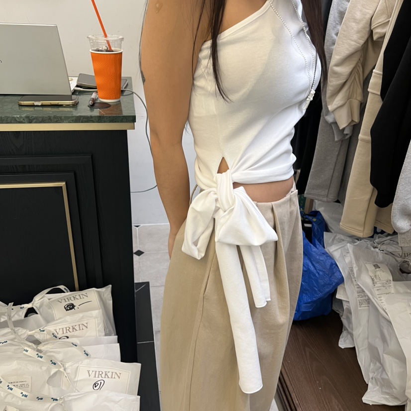 VIRKIN東大門直郵女士新款時尚26春夏真品推薦職業長袖T恤VIRKIN長袖T恤