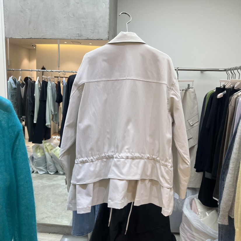 Verbena東大門直郵女裝新款推薦職業26春夏熱賣時尚夾克褶皺Verbena夾克