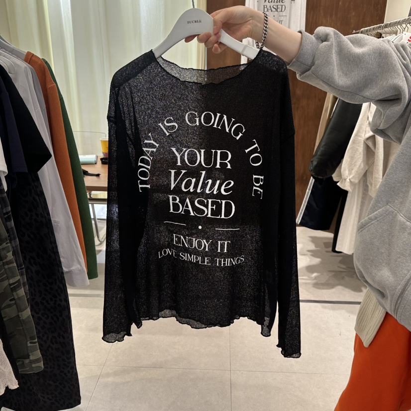 BUCKLE東大門直郵女士新品真品時尚職業休閑人氣熱賣長袖T恤BUCKLE長袖T恤圖色3