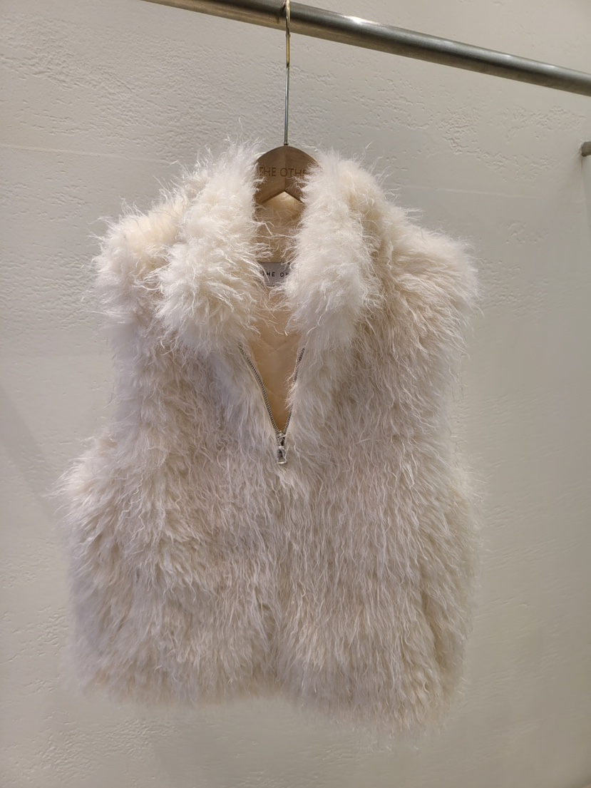 THE OTHER東大門代購女裝新品時尚休閑職業人氣馬甲牛皮THE OTHER馬甲圖色1