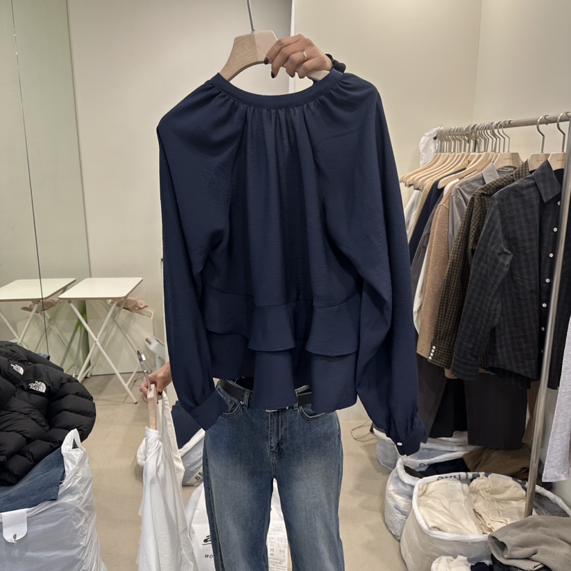 NOPSIS韓國直郵女士新款推薦休閑職業26春夏人氣襯衫蕾絲衫NOPSIS襯衫/蕾絲衫