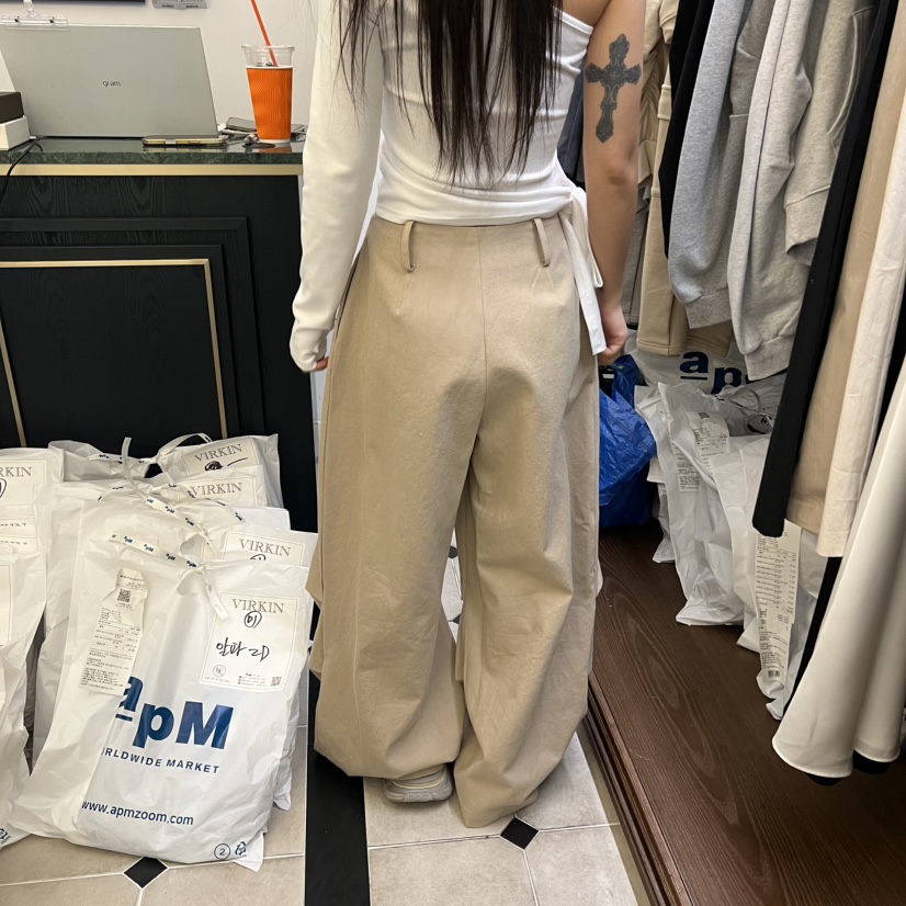 VIRKIN韓國代購女裝新款休閑職業真品時尚人氣推薦休閑褲VIRKIN休閑褲