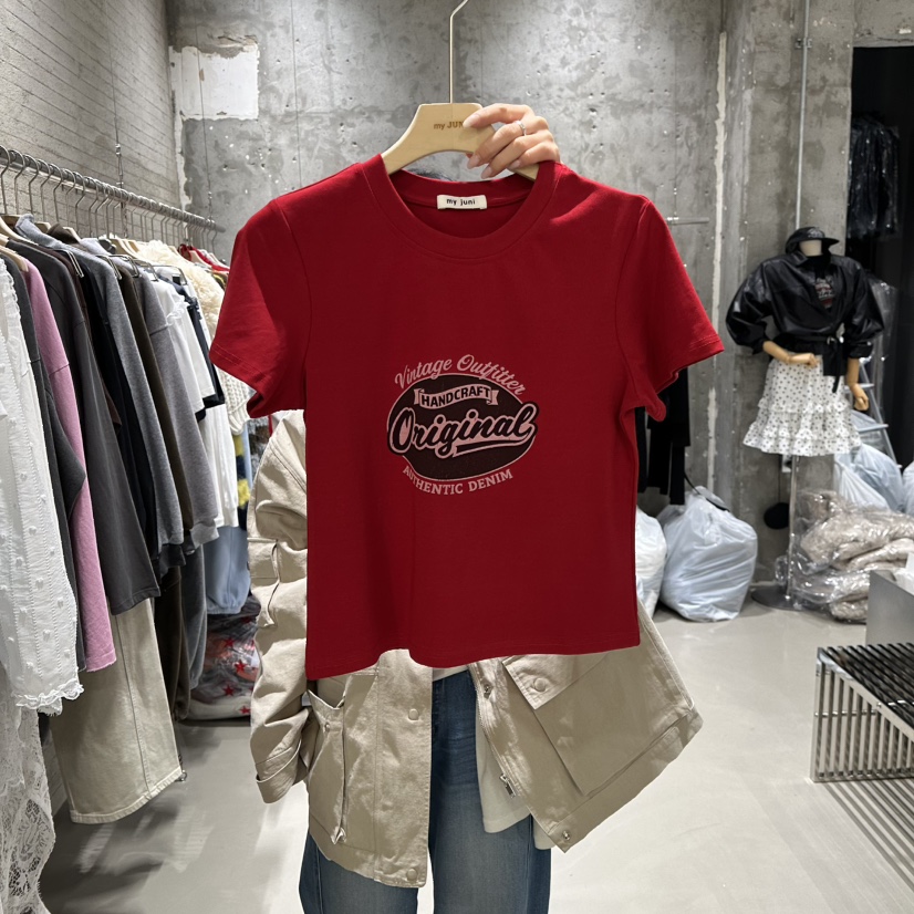 JUNI韓國直郵女裝新品推薦時尚休閑熱賣人氣真品26春夏T恤my juniT恤圖色4