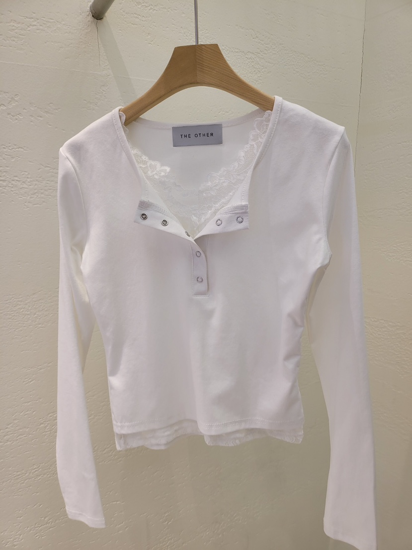 THE OTHER韓國代購女士新款26春夏人氣休閑職業時尚長袖T恤THE OTHER長袖T恤圖色1