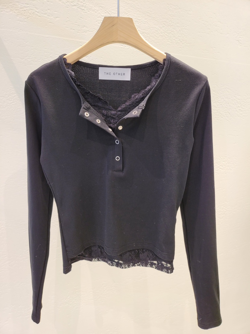 THE OTHER韓國代購女士新款26春夏人氣休閑職業時尚長袖T恤THE OTHER長袖T恤圖色2