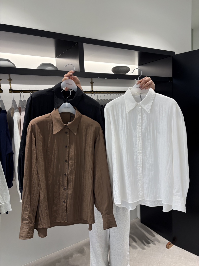 CREAM-P東大門實拍女士新品職業26春夏人氣休閑襯衫蕾絲衫CREAM-P襯衫/蕾絲衫