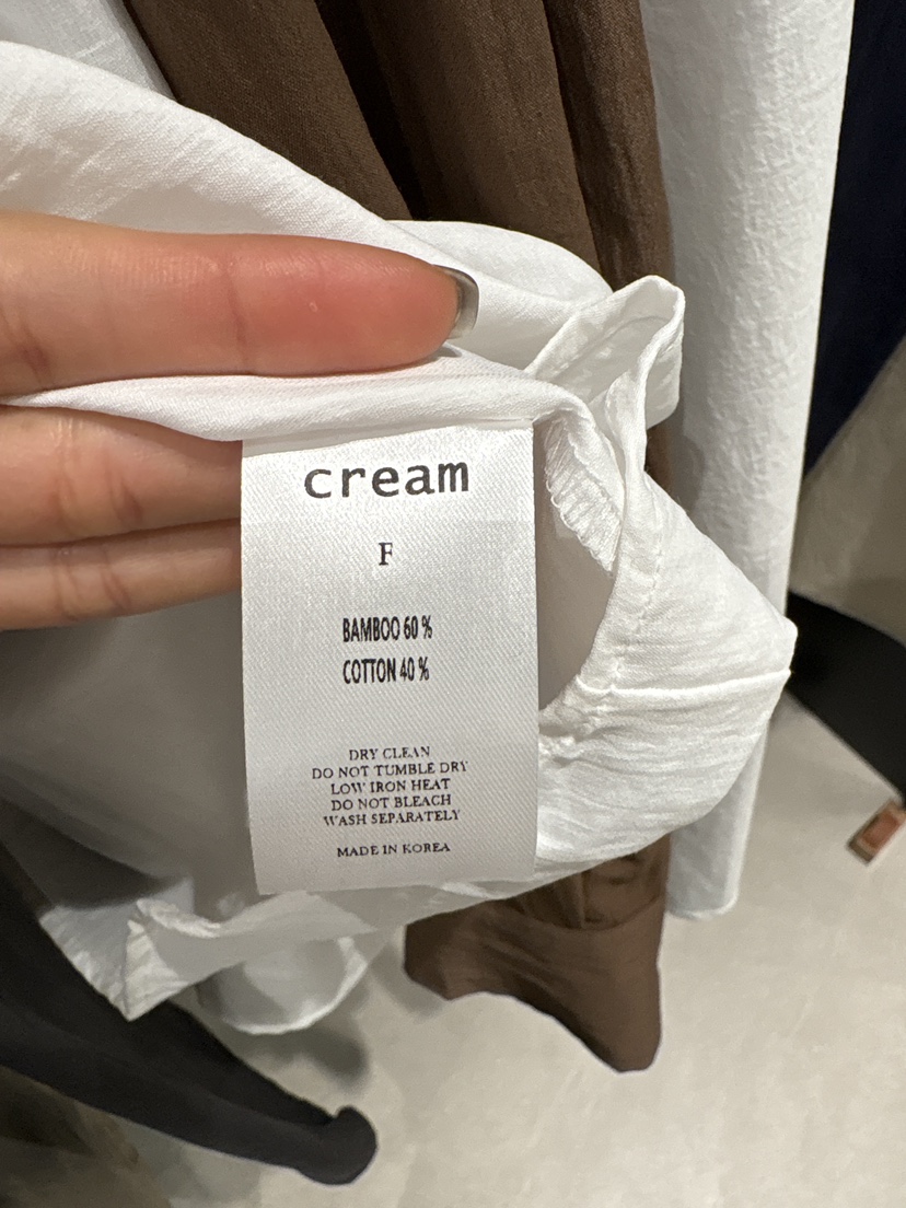 CREAM-P東大門實拍女士新品職業26春夏人氣休閑襯衫蕾絲衫CREAM-P襯衫/蕾絲衫