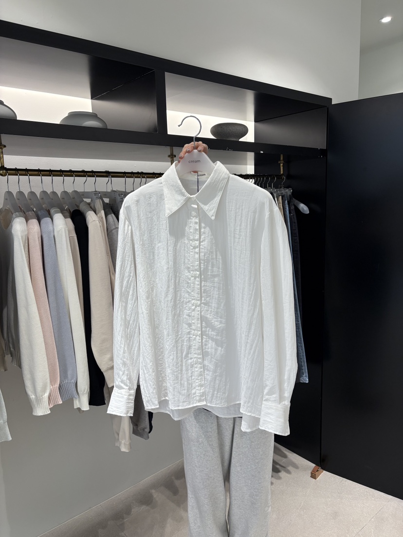 CREAM-P東大門實拍女士新品職業26春夏人氣休閑襯衫蕾絲衫CREAM-P襯衫/蕾絲衫圖色1