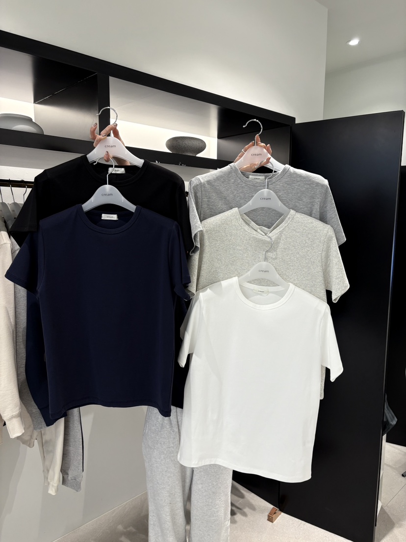 CREAM-P韓國直郵女裝新款26春夏真品熱賣推薦休閑時尚T恤CREAM-PT恤